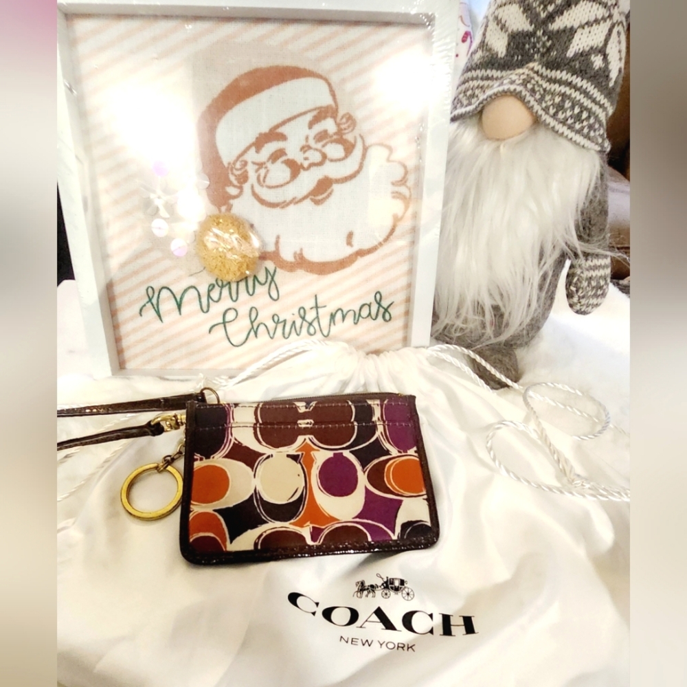 Coach Ashley ID Card Holder Multi Colored